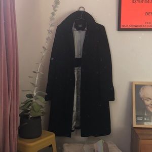 J.Crew Black Lined Peacoat